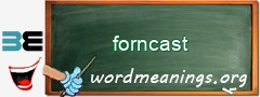 WordMeaning blackboard for forncast